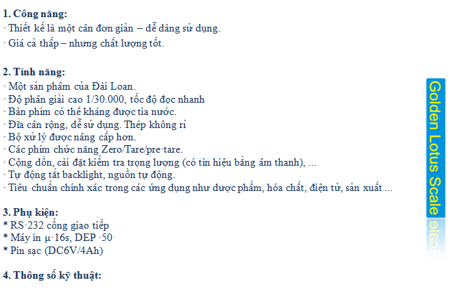 Cân đơn giản chính xác - JWE Series1